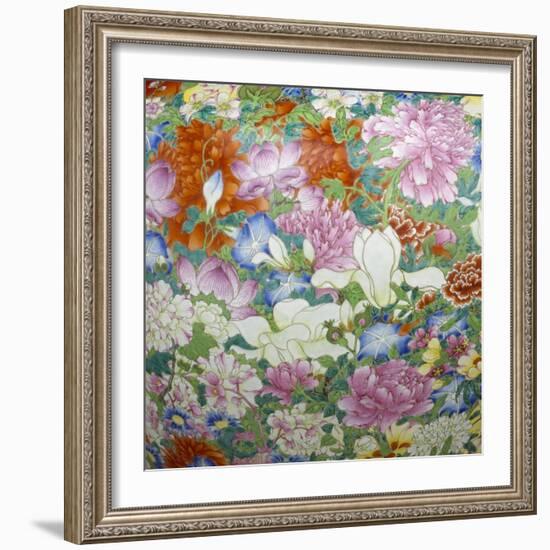 Vase "Mille fleurs"-null-Framed Giclee Print