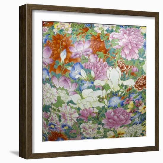 Vase "Mille fleurs"-null-Framed Giclee Print