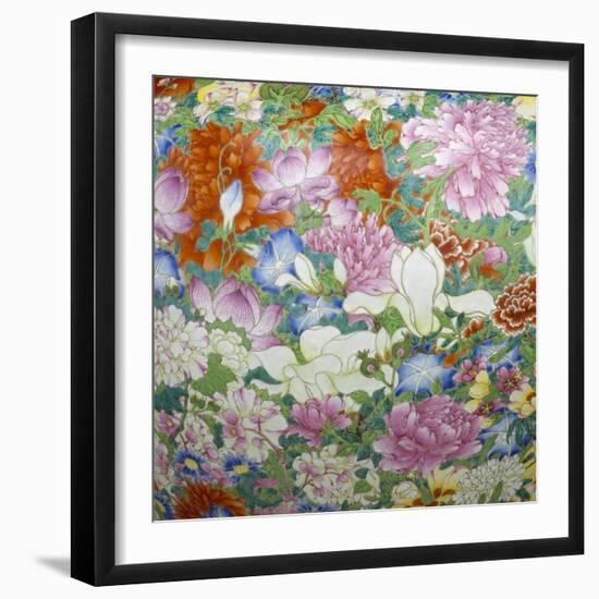Vase "Mille fleurs"-null-Framed Giclee Print