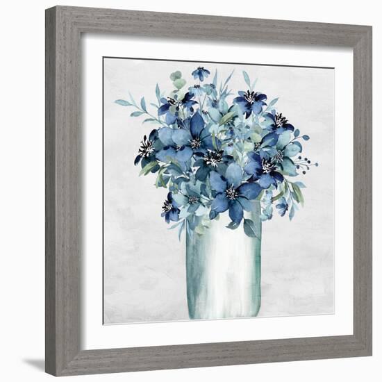 Vase Of Blue-Kimberly Allen-Framed Art Print