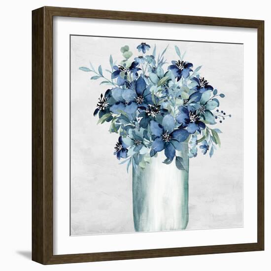 Vase Of Blue-Kimberly Allen-Framed Art Print