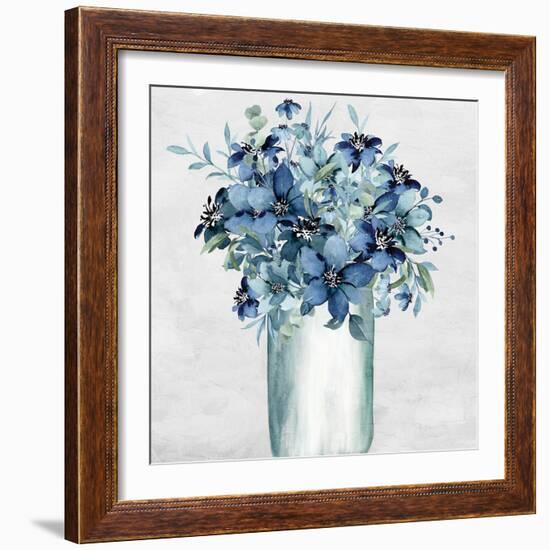 Vase Of Blue-Kimberly Allen-Framed Art Print