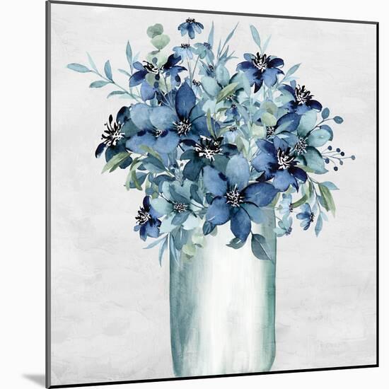 Vase Of Blue-Kimberly Allen-Mounted Art Print