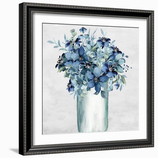 Vase Of Blue-Kimberly Allen-Framed Art Print