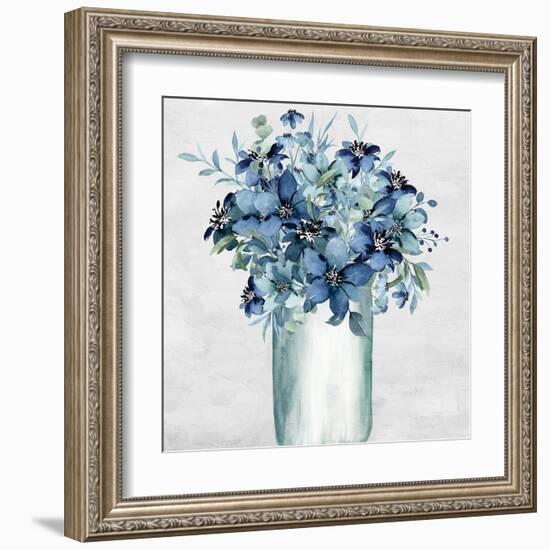 Vase Of Blue-Kimberly Allen-Framed Art Print