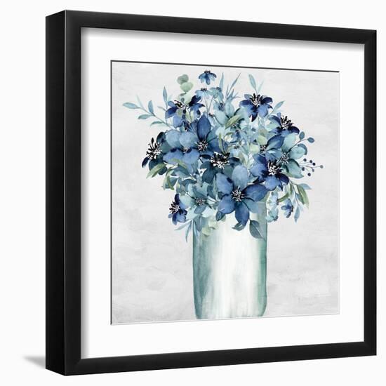 Vase Of Blue-Kimberly Allen-Framed Art Print