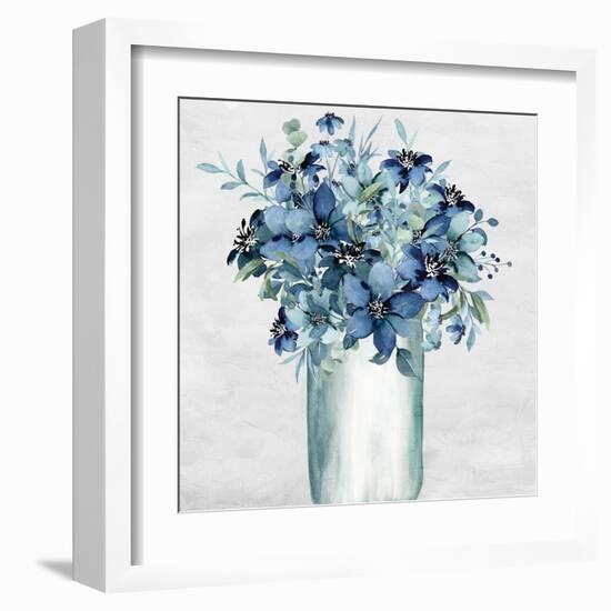 Vase Of Blue-Kimberly Allen-Framed Art Print