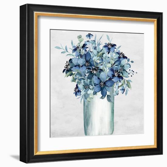 Vase Of Blue-Kimberly Allen-Framed Art Print