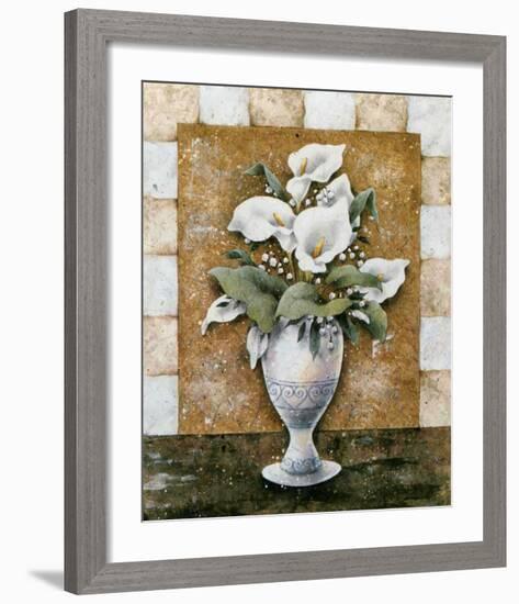 Vase of Callas-A^ Da Costa-Framed Art Print