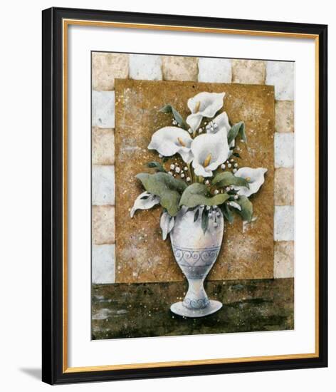 Vase of Callas-A^ Da Costa-Framed Art Print