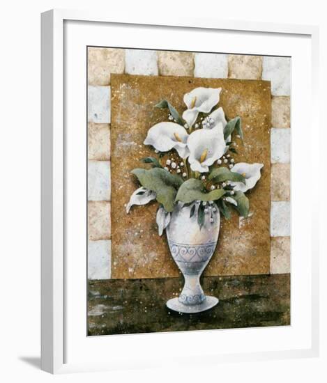 Vase of Callas-A^ Da Costa-Framed Art Print