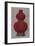 'Vase of Carved Red Lacquer on Olive Green Ground with Stand of Flat Lacquer', 1928-Unknown-Framed Giclee Print