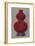 'Vase of Carved Red Lacquer on Olive Green Ground with Stand of Flat Lacquer', 1928-Unknown-Framed Giclee Print