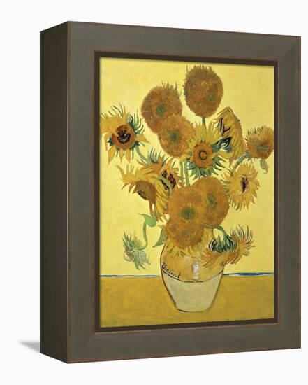 Vase of Fifteen Sunflowers, c.1888-Vincent van Gogh-Framed Premier Image Canvas