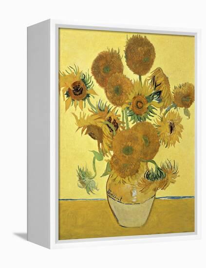 Vase of Fifteen Sunflowers, c.1888-Vincent van Gogh-Framed Premier Image Canvas