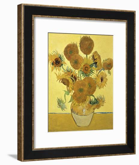 Vase of Fifteen Sunflowers, c.1888-Vincent van Gogh-Framed Giclee Print