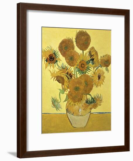 Vase of Fifteen Sunflowers, c.1888-Vincent van Gogh-Framed Giclee Print