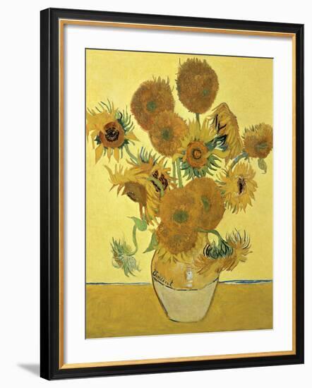 Vase of Fifteen Sunflowers, c.1888-Vincent van Gogh-Framed Giclee Print