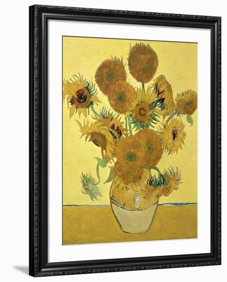 Vase of Fifteen Sunflowers, c.1888-Vincent van Gogh-Framed Giclee Print