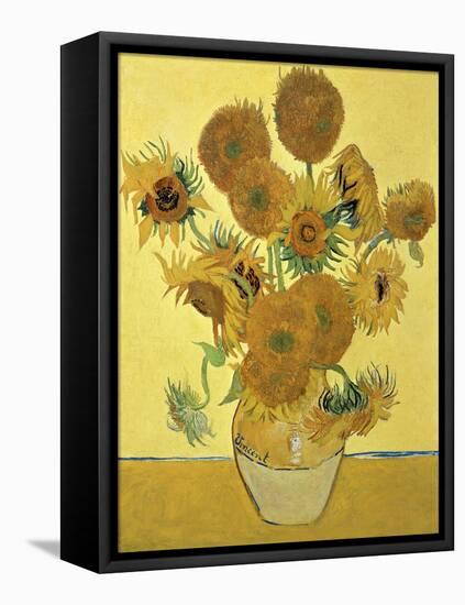 Vase of Fifteen Sunflowers, c.1888-Vincent van Gogh-Framed Premier Image Canvas
