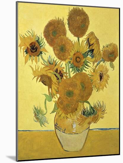 Vase of Fifteen Sunflowers, c.1888-Vincent van Gogh-Mounted Giclee Print