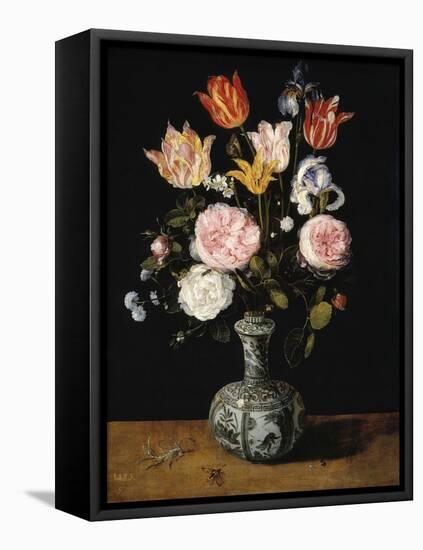 Vase of Flowers, 1609-1615-Jan Brueghel the Elder-Framed Premier Image Canvas