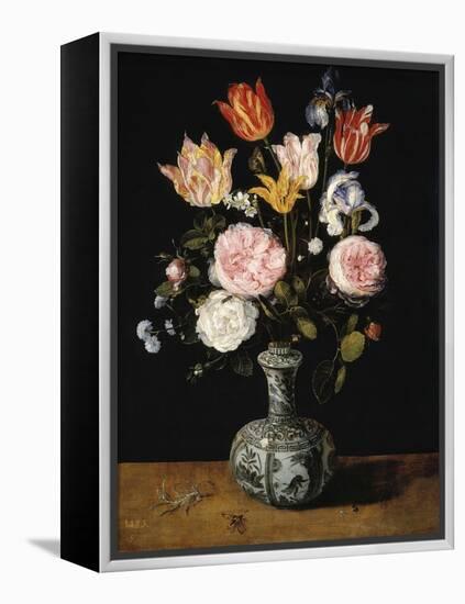 Vase of Flowers, 1609-1615-Jan Brueghel the Elder-Framed Premier Image Canvas