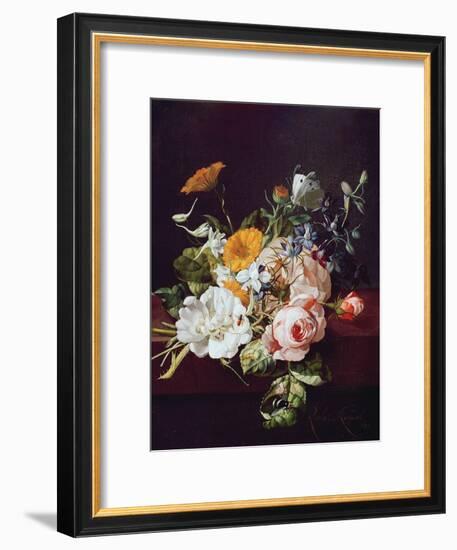 Vase of Flowers, 1695-Rachel Ruysch-Framed Premium Giclee Print