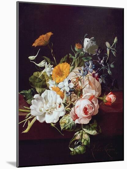 Vase of Flowers, 1695-Rachel Ruysch-Mounted Premium Giclee Print