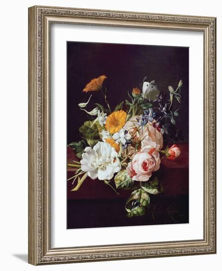 Vase of Flowers, 1695-Rachel Ruysch-Framed Giclee Print