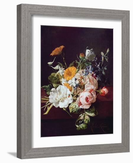 Vase of Flowers, 1695-Rachel Ruysch-Framed Giclee Print