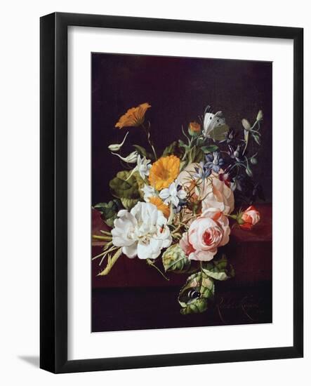 Vase of Flowers, 1695-Rachel Ruysch-Framed Giclee Print