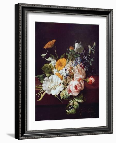 Vase of Flowers, 1695-Rachel Ruysch-Framed Giclee Print