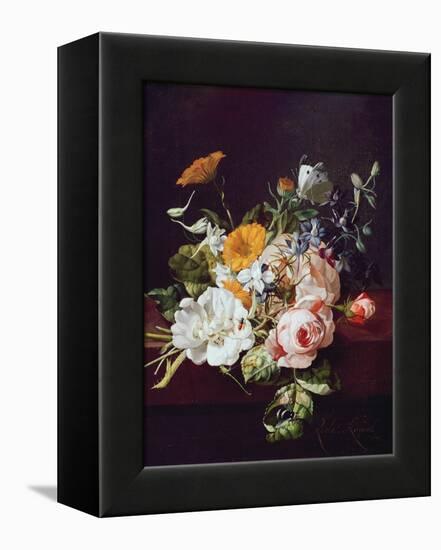 Vase of Flowers, 1695-Rachel Ruysch-Framed Premier Image Canvas