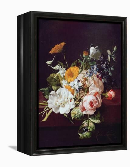 Vase of Flowers, 1695-Rachel Ruysch-Framed Premier Image Canvas