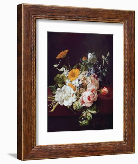 Vase of Flowers, 1695-Rachel Ruysch-Framed Giclee Print