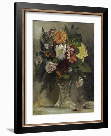 Vase of Flowers, 1833-Eugene Delacroix-Framed Giclee Print