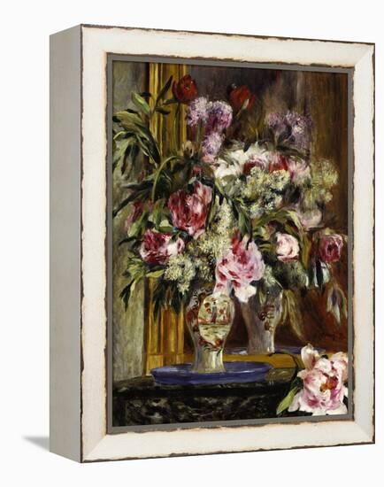 Vase of Flowers, 1871-Pierre-Auguste Renoir-Framed Premier Image Canvas