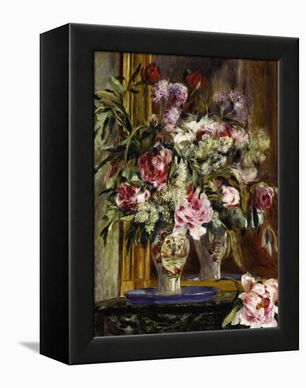 Vase of Flowers, 1871-Pierre-Auguste Renoir-Framed Premier Image Canvas