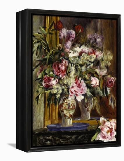 Vase of Flowers, 1871-Pierre-Auguste Renoir-Framed Premier Image Canvas