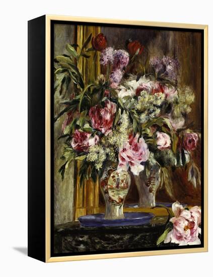 Vase of Flowers, 1871-Pierre-Auguste Renoir-Framed Premier Image Canvas