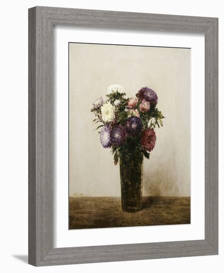 Vase of Flowers, 1872-Ignace Henri Jean Fantin-Latour-Framed Giclee Print