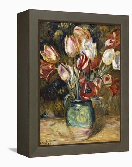 Vase of Flowers, 1888-89-Pierre-Auguste Renoir-Framed Premier Image Canvas