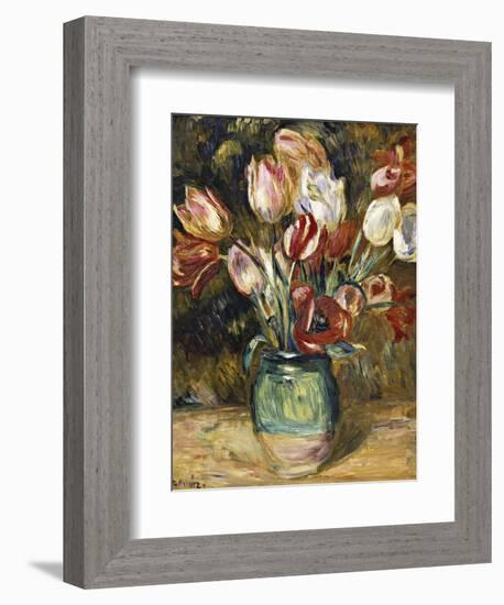Vase of Flowers, 1888-89-Pierre-Auguste Renoir-Framed Giclee Print