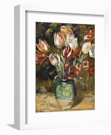 Vase of Flowers, 1888-89-Pierre-Auguste Renoir-Framed Giclee Print