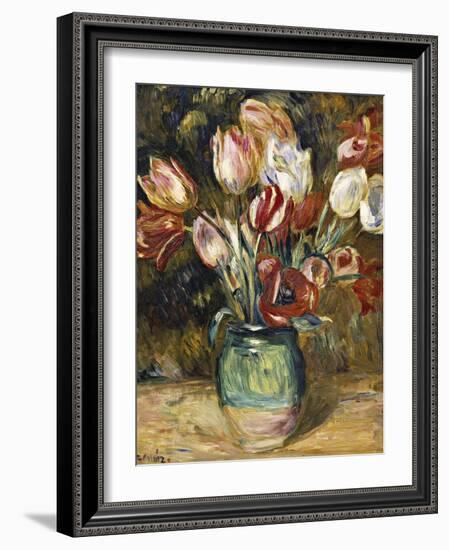 Vase of Flowers, 1888-89-Pierre-Auguste Renoir-Framed Giclee Print