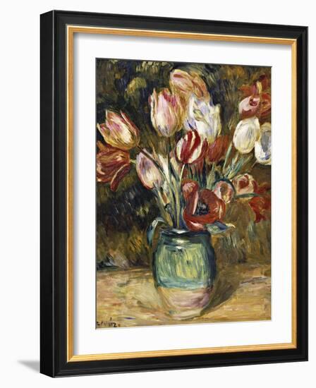 Vase of Flowers, 1888-89-Pierre-Auguste Renoir-Framed Giclee Print