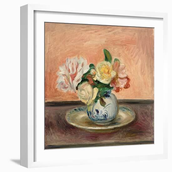 Vase of Flowers, 1901-Pierre-Auguste Renoir-Framed Giclee Print