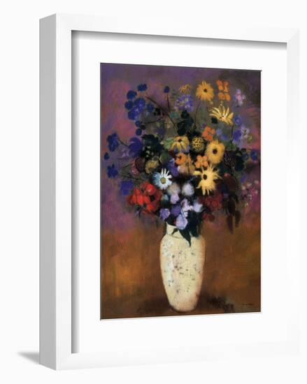 Vase of Flowers, 1914-Odilon Redon-Framed Art Print