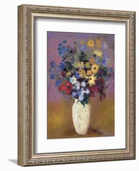 Vase of Flowers, 1914-Odilon Redon-Framed Art Print